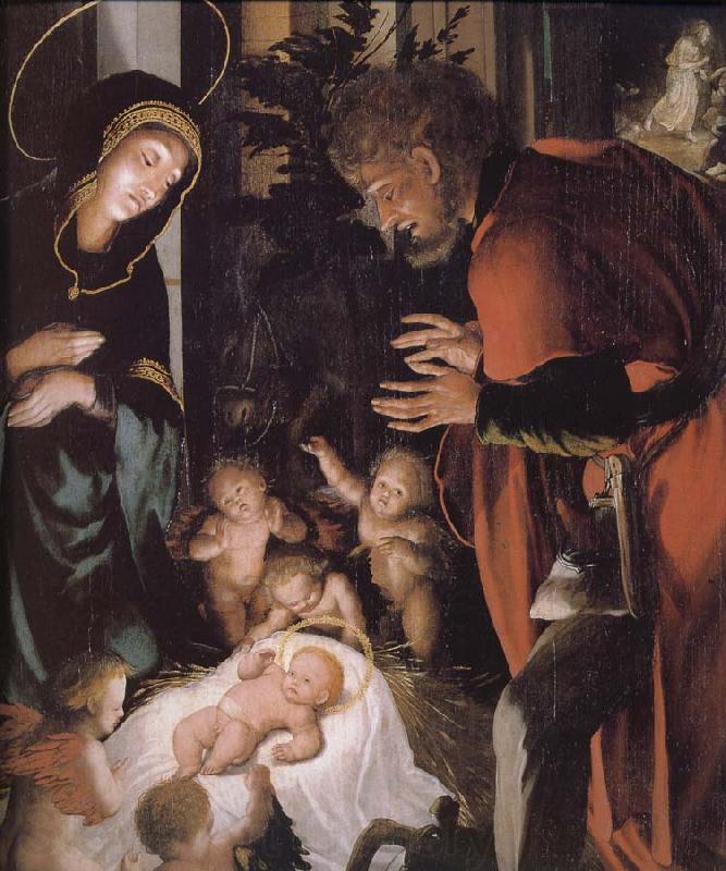 Hans Holbein The birth of Christ